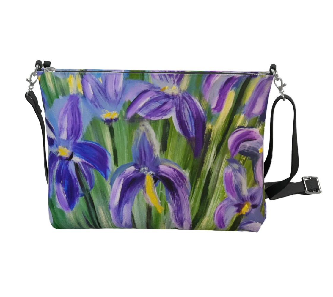 Dancing Petals: A Violet Symphony | Vegan Lux Crossbody