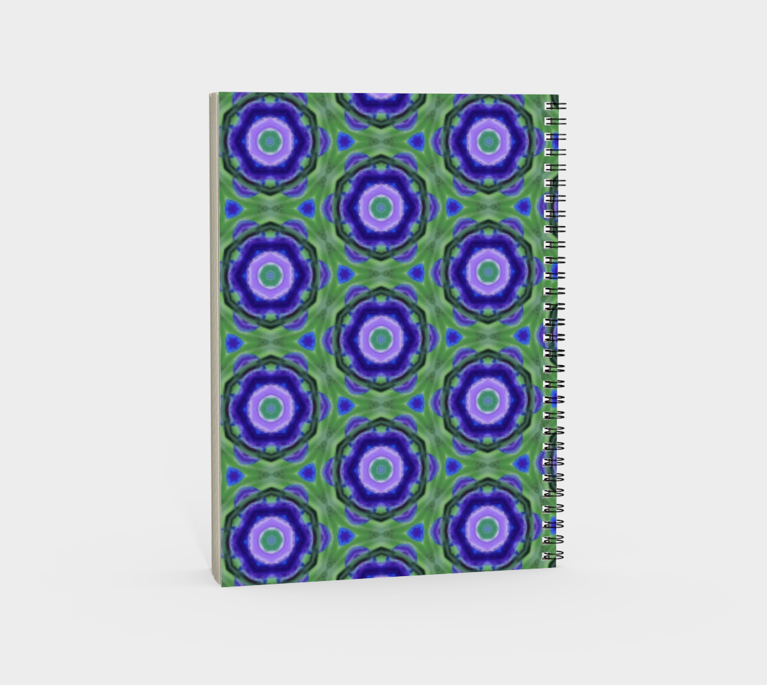 Dancing Petals: A Violet Symphony | Notebook - Pattern