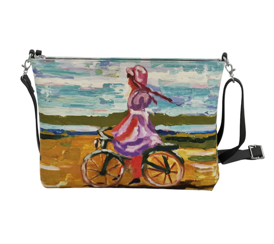 Pedal Pinks and Ocean Blues | Vegan Lux Crossbody