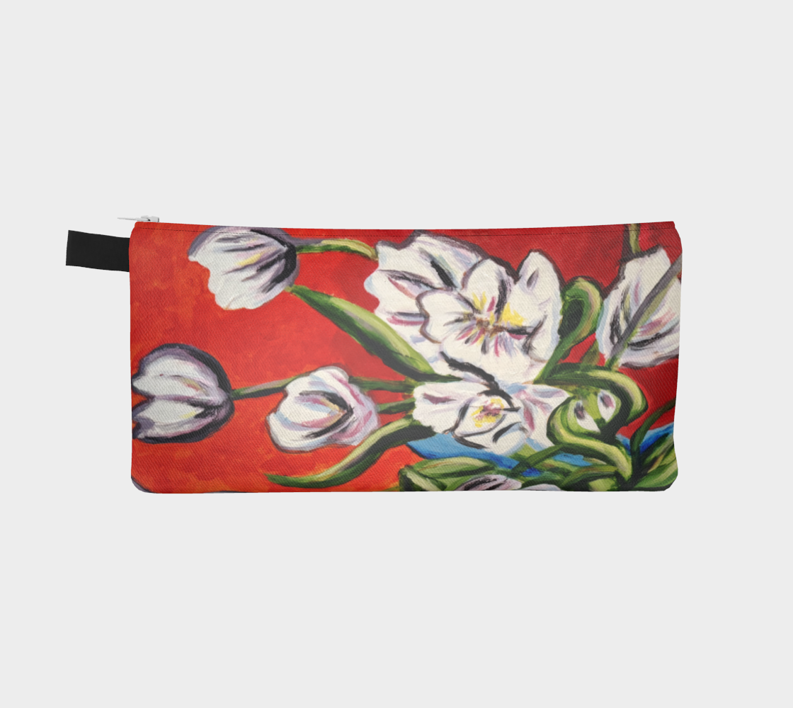 Falling Tulps: Swaying Strokes | Zipper Pouch