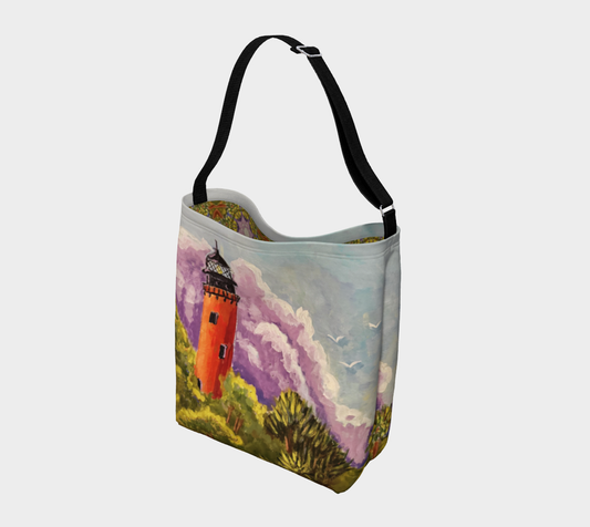 Jupiter Lighthouse : Lavender Skies with Emerald Views | Day Tote