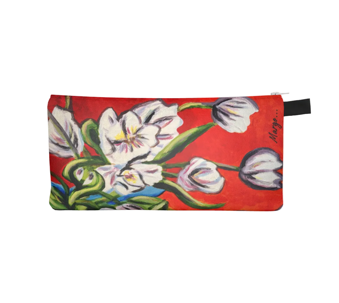 Falling Tulps: Swaying Strokes | Zipper Pouch