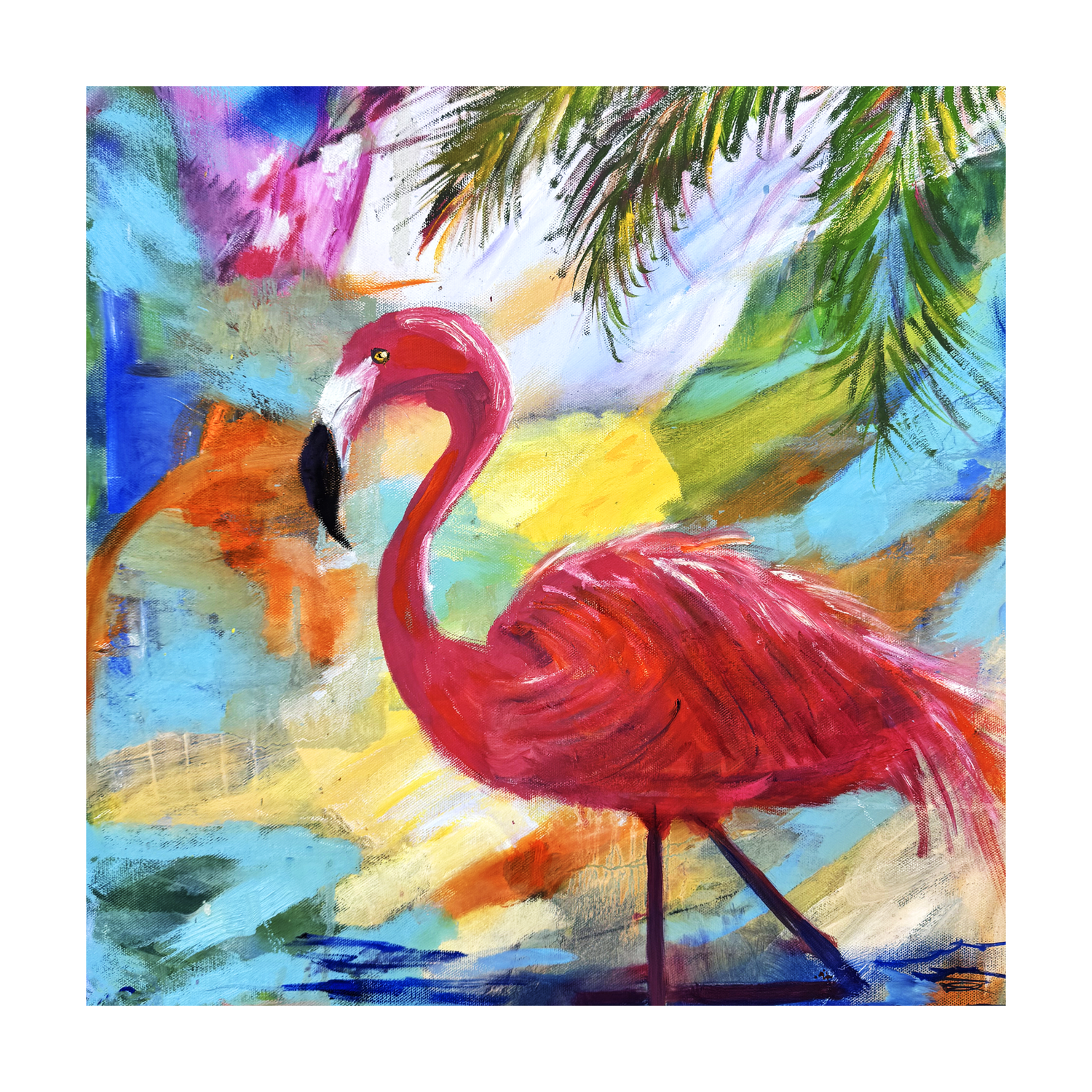 Pink in the Palm Shade