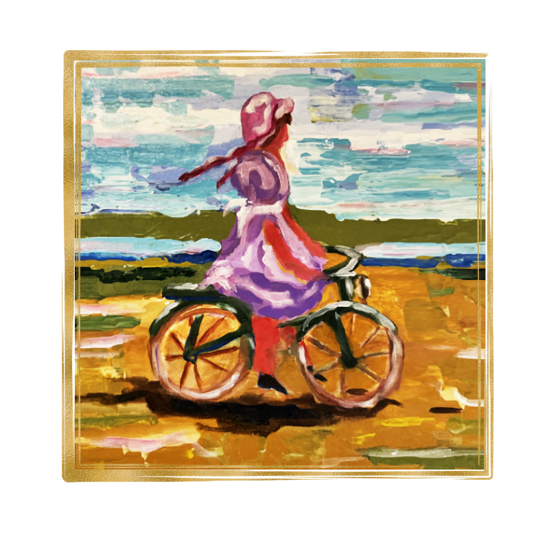 Pedal Pinks and Ocean Blues