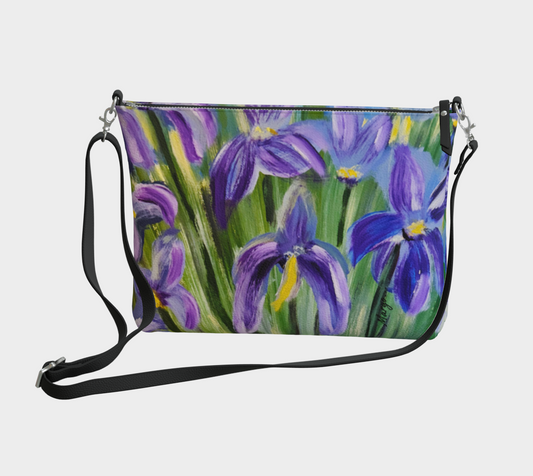 Dancing Petals: A Violet Symphony | Vegan Lux Crossbody