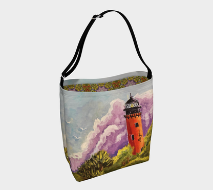 Jupiter Lighthouse : Lavender Skies with Emerald Views | Day Tote