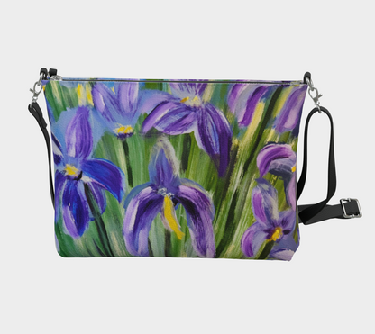 Dancing Petals: A Violet Symphony | Vegan Lux Crossbody