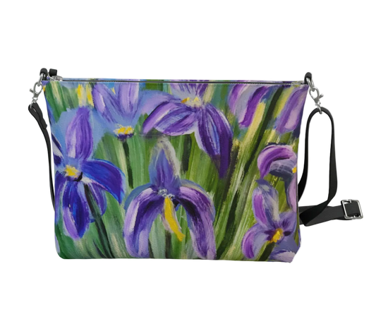 Dancing Petals: A Violet Symphony | Vegan Lux Crossbody