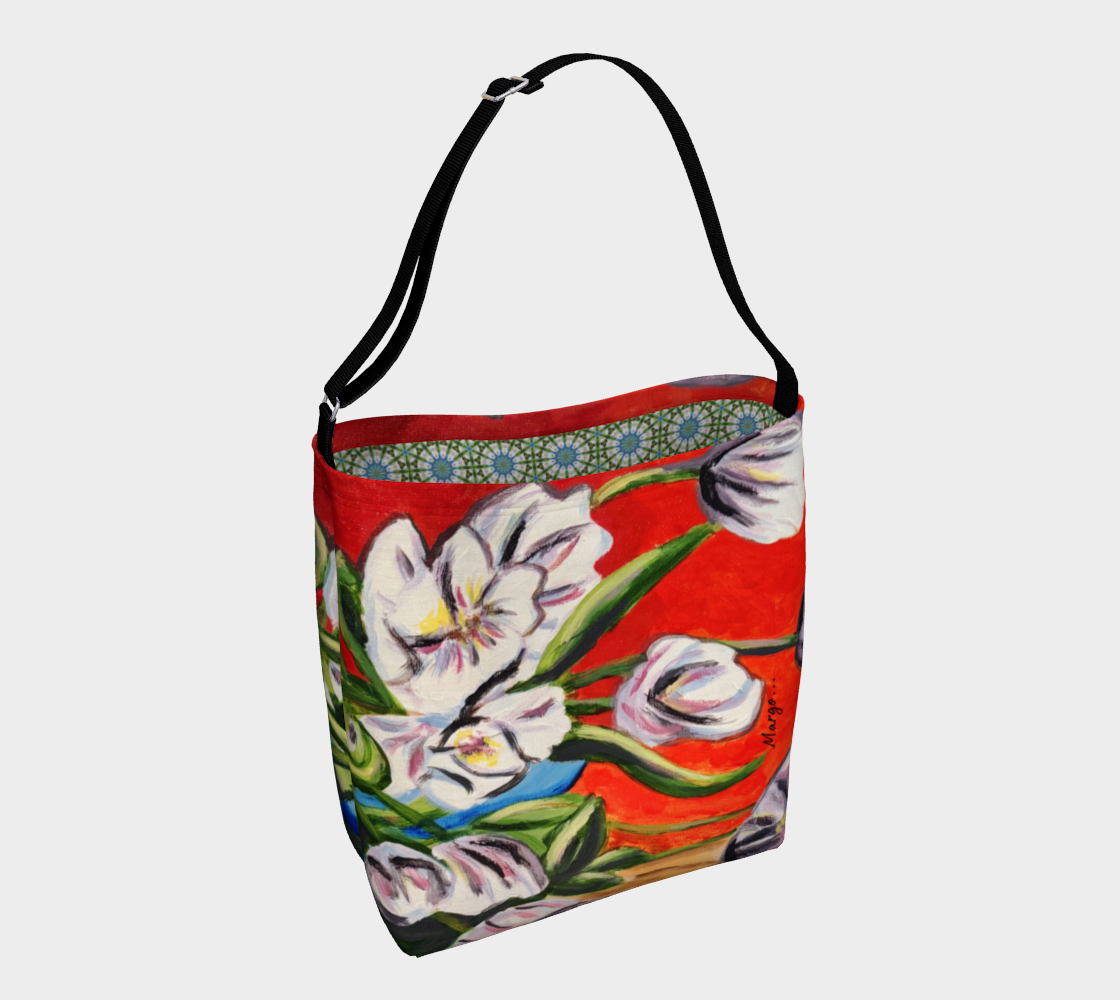 Falling Tulps: Swaying Strokes | Day Tote 1