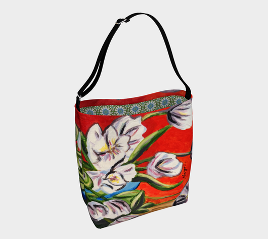 Falling Tulps: Swaying Strokes | Day Tote 1