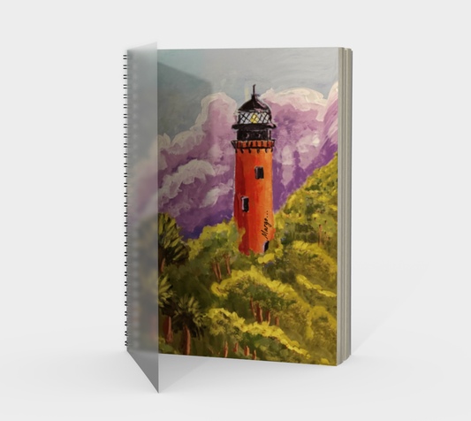 Jupiter Lighthouse: Lavender Skies with Emerald Views | Notebook