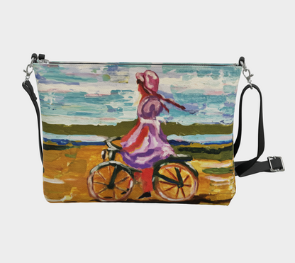 Pedal Pinks and Ocean Blues | Vegan Lux Crossbody