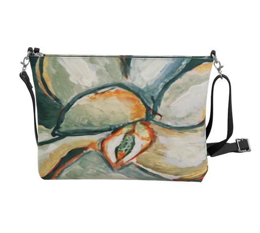 Magnolia in Teal | Vegan Lux Crossbody