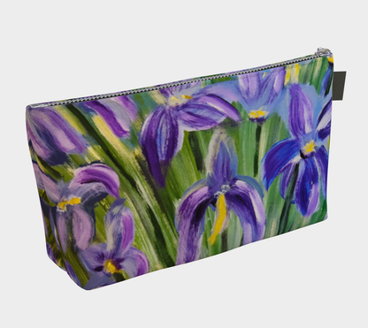 Dancing Petals: A Violet Symphony - Makeup Bag