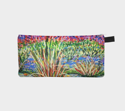 Echoes in Seagrass | Zipper Pouch with Pattern One