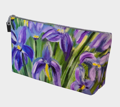 Dancing Petals: A Violet Symphony - Makeup Bag