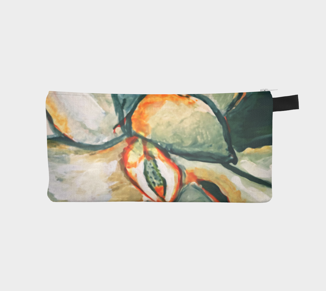 Magnolia in Teal | Zipper Pouch