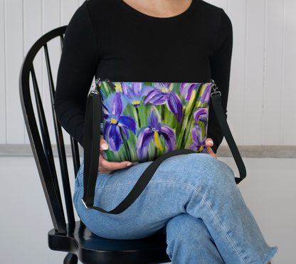 Dancing Petals: A Violet Symphony | Vegan Lux Crossbody