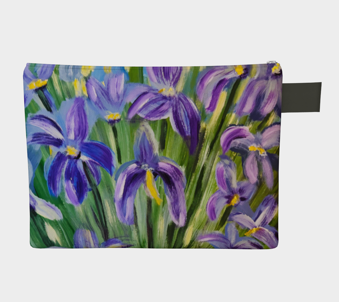 Dancing Petals: A Violet Symphony | Carry All