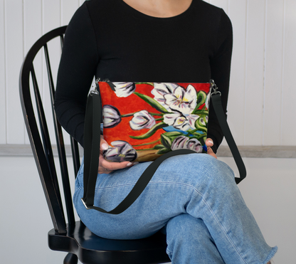 Falling Tulips: Swaying Strokes | Vegan Lux Crossbody