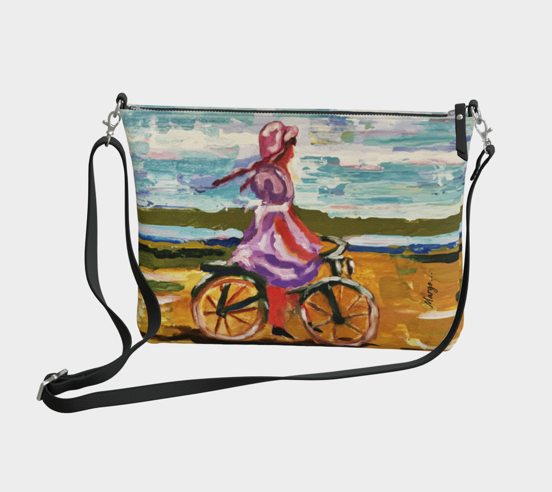 Pedal Pinks and Ocean Blues | Vegan Lux Crossbody