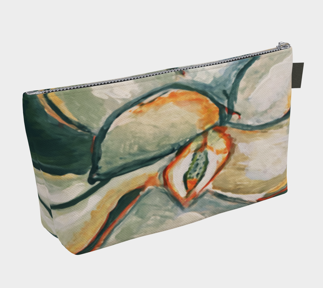 Magnolia in Teal | Makeup Bag