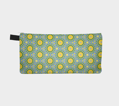 Dancing Petals: A Violet Symphony | Zipper Pouch Pattern Two