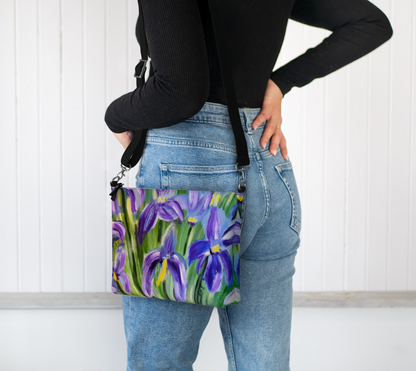 Dancing Petals: A Violet Symphony | Vegan Lux Crossbody