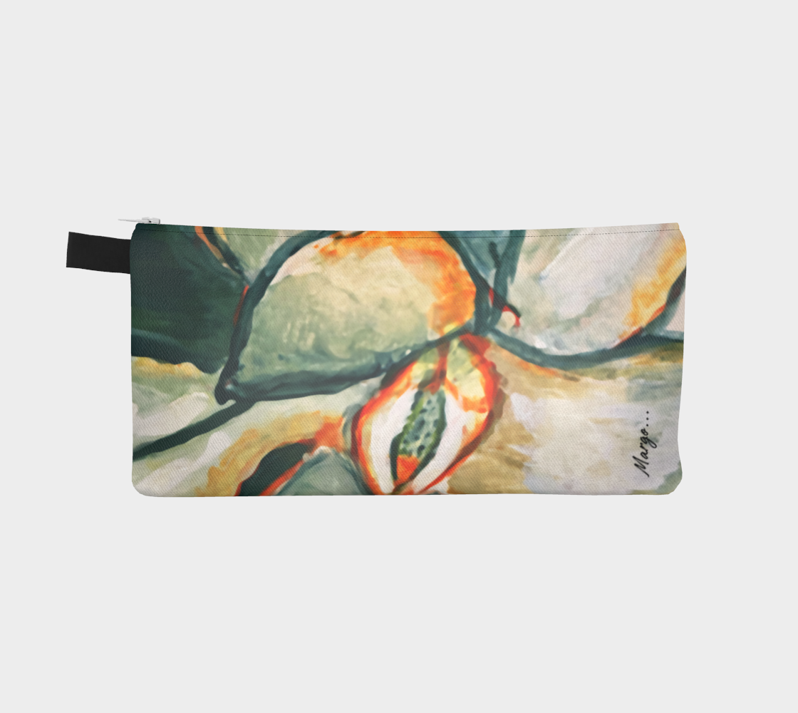 Magnolia in Teal | Zipper Pouch