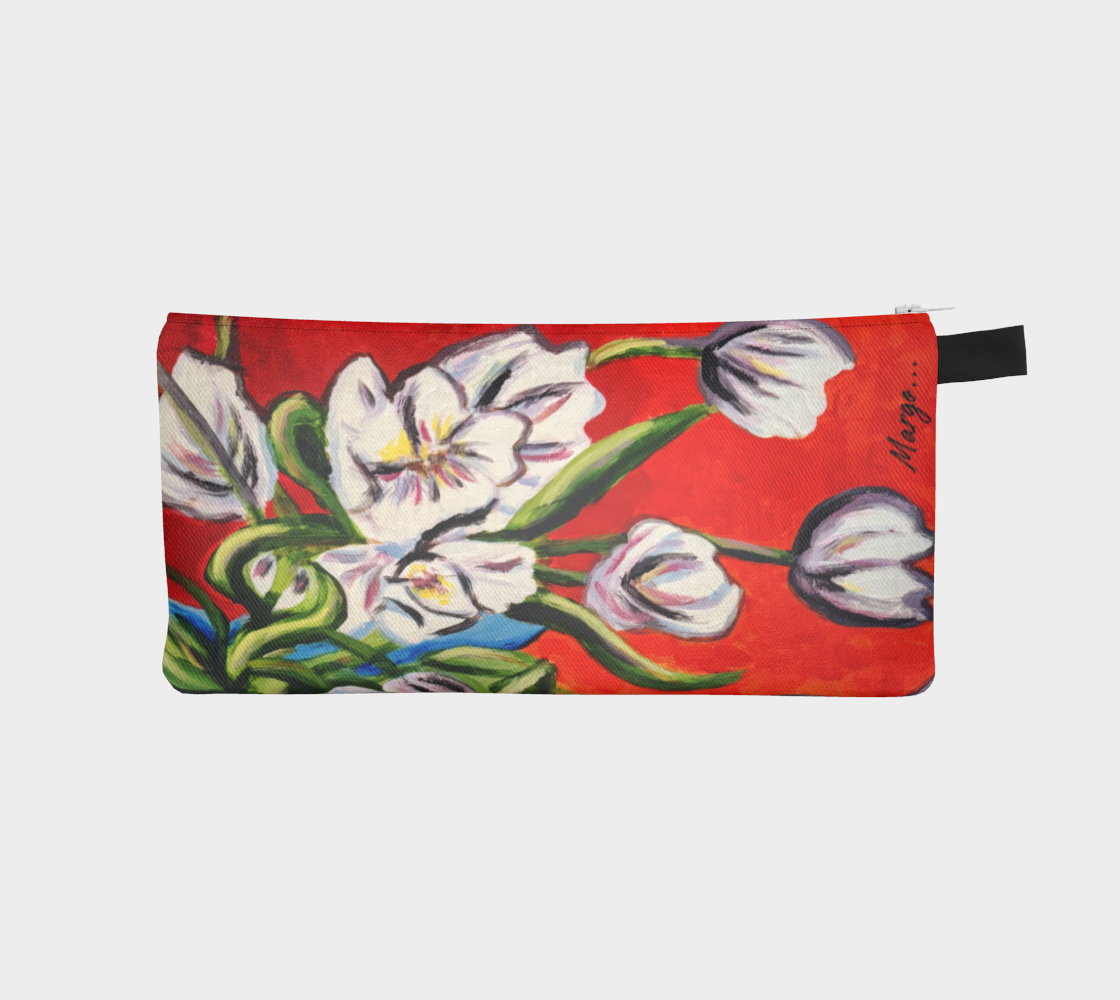 Falling Tulps: Swaying Strokes | Zipper Pouch