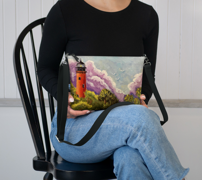 Jupiter Lighthouse: Lavender Skies with Emerald Views | Vegan Lux Crossbody